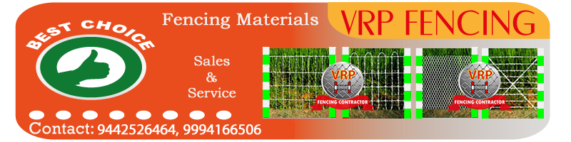 vrp fencing contractor in Vellore